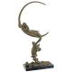 Sirena cu luna- statueta din bronz 