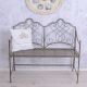 Banca din fier forjat antik grey 