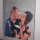 Tablou canvas personalizat cu sclipici