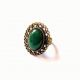 inel bronz cu jad verde