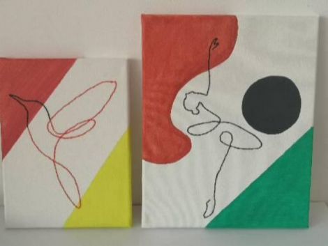 Tablou brodat canvas