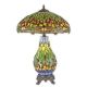 Lampa  mare Tiffany din bronz cu decoratiuni 