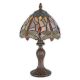 Lampa Tiffany din bronz cu decoratiuni colorate