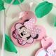 Ghirlanda cu nume fetita Minnie roz