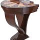 Consola Art Deco din lemn masiv furniruit cu model