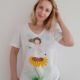 Tricou pictat manual " Degetica "