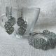Set bratara cercei Macrame  Set bijuterie macrame