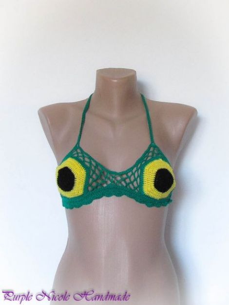 Mr Frog - sutien top crosetat de vara