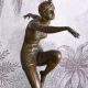 Dansatoare Art Deco- statueta din bronz 
