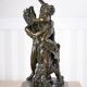 Cerberus cu Proserpina - statueta mare din bronz