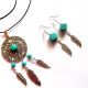 set turcoaz cu Dreamcatcher 
