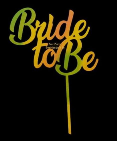 Topper Bride to be multicolor