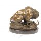 Leul si sarpele-statueta din bronz