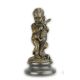 Baietel cu iepuras-statueta din bronz