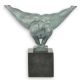 Gimnasta-statueta din bronz pe un soclu marmura