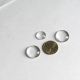 3buc cabochon sticla transparent rotund