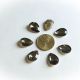 Cabochon lacrima acril gri 18x13 mm