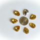 Cabochon lacrima acril auriu 18x13 mm