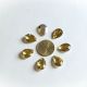 Cabochon lacrima acril auriu deschis 18x13 mm