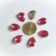 Cabochon lacrima acril fuchsia 18x13 mm