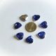 Cabochon inima acril albastru 16 mm