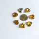 Cabochon inima acril auriu 16 mm