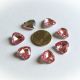 Cabochon inima acril roz 16 mm