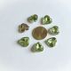 Cabochon inima acril verde 16 mm