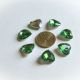 Cabochon inima acril verde smarald 16 mm