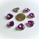Cabochon inima acril mov 16 mm