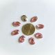 Cabochon oval acril roz 14x10 mm