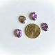 4buc Cabochon oval acril mov deschis 14x10 mm