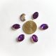 6buc Cabochon oval acril mov inchis 14x10 mm