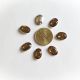 Cabochon oval acril maro 14x10 mm