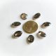 Cabochon oval acril gri 14x10 mm