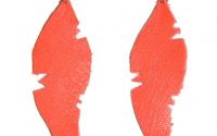 Cercei Orange Feathers
