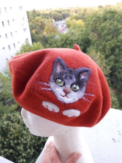 Cat Collection bereta din lana