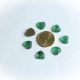 Link cusut acril inima verde