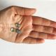 3buc Link cusut acril rotund gri