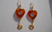 Cercei Inimioare Carnelian
