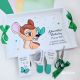 Set mot Bambi pictat manual personalizat nume