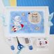 Set mot astronaut pictat manual personalizat nume