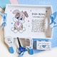Set mot catel pictat manual personalizat cu nume