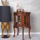 Minibar de perete din lemn masiv mahon