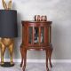 Minibar de perete din lemn masiv mahon