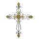 Decoratiune de perete din metal cu o cruce