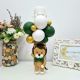 Lumanare botez personalizata Leu