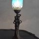 Lampa Art Nouveau din metal cu un cuplu 