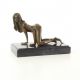 Nud- statueta erotica pe soclu din marmura 