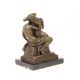Cuplu - statueta erotica pe soclu din marmura  